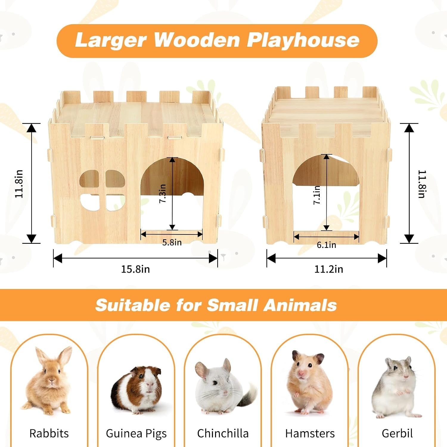 bwogue-large-wooden-bunny-hideout-detachable-rabbit-castle-for-small-animal-wooden-rabbit-hideout-wooden-rabbit-hideaway-bunny-houses-and-hideouts-two-doors-2-story-play-rest-indoor-rabbit