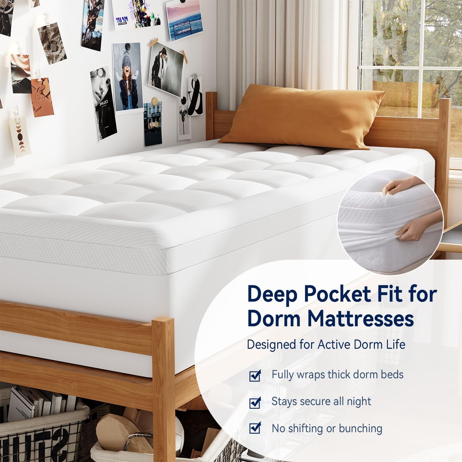 twin-xl-college-dorm-essentials-3-inch-memory-foam-mattress-topper-dual-layer-design-2-inch-cooling-gel-foam-and-1-inch-soft-pillow-top-bed-pad-back-to-school-comfortable-support