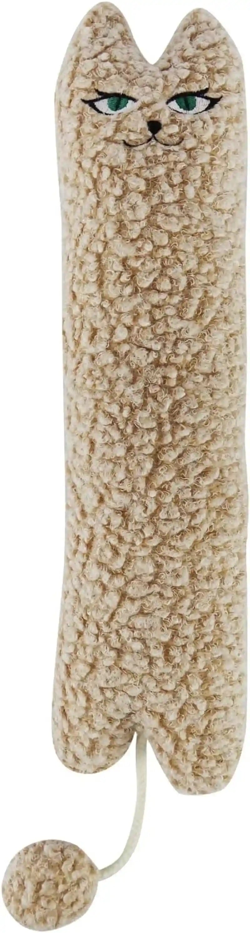 ttcat-14-6-inch-large-curly-plush-pillow-cat-kicker-toy-with-catnip-silvervine-powder-soft-stuffed-cat-chew-toy-with-tail-interactive-toy-for-indoor-cats-and-kittensgrey