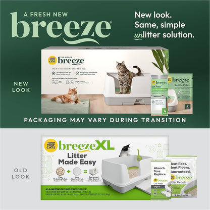 Purina Tidy Cats Breeze Litter Box System Kit with Pellet Cat Litter, XL Litter Box and Litter Box Pads2
