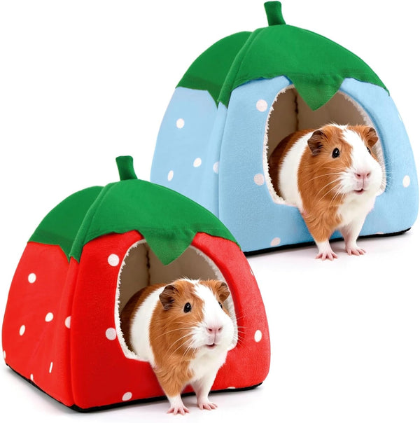 Guinea Pig Hideout Bed, Dwarf Rabbit House Cave | Cozy Hide-Out Cage Accessories for Little Bunny, Hedgehog, Ferret, Chinchilla & Other Small Animals, Grey8