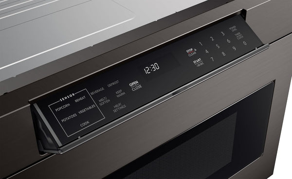 SMD2470AH Microwave Drawer Oven, 24-Inch, 1.2 Cubic Feet, 950 Watt, Concealed Control Panel with Digital LCD Display, Black Stainless Steel13
