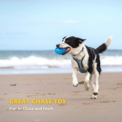 EASTBLUE Squeaky Dog Toys for Aggressive Chewers: Rubber Puppy Chew Ball with Squeaker, Almost Indestructible and Durable Pet Toy for Medium and Large Breed5