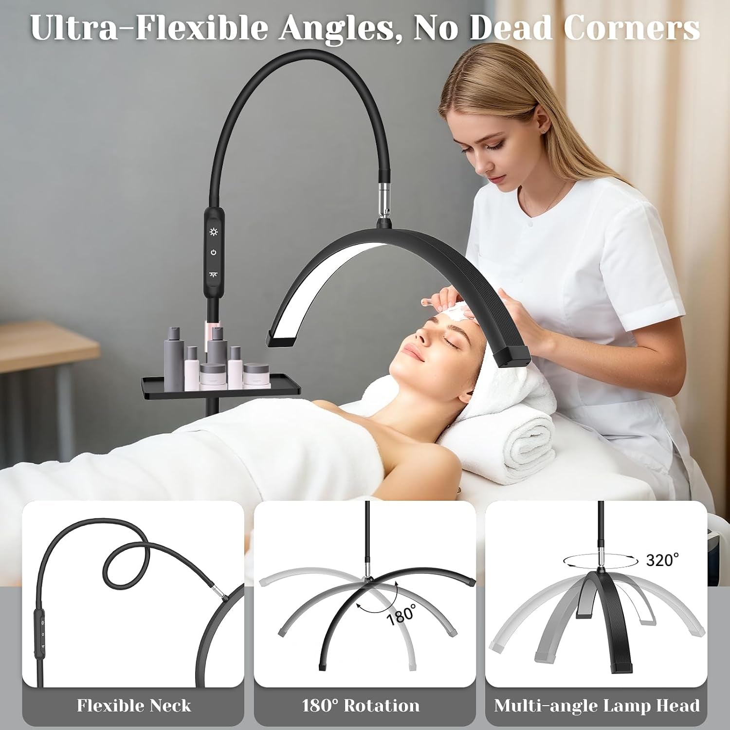 half-moon-lash-light-for-eyelash-tech-esthetician-tattoo-black-movable-tray-shadow-free-cool-warm-modes-dimmable-brightness-flexible-head-floor-lash-lamp-for-skincare-nail-art-spa