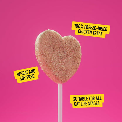 Bonkers Purrpops Freeze-Dried Chicken Flavored Lollipop Treats for Cats, 15 Pack5