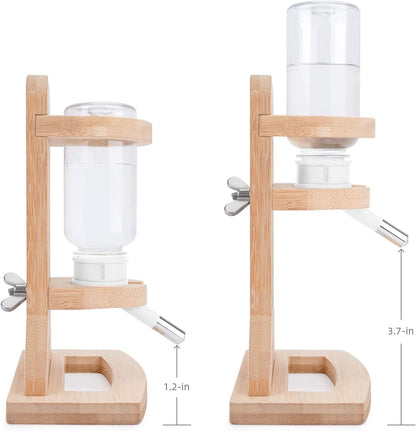 Niteangel Hamster Water Bottle with Stand: 4Oz/120Ml Capacity & Leak-Proof | Adjustable Height - Far Away Cage Mess & Wet Bedding Water Dispenser for Syrian Dwarf Hamster Gerbils Mice Rat or Small Pets5