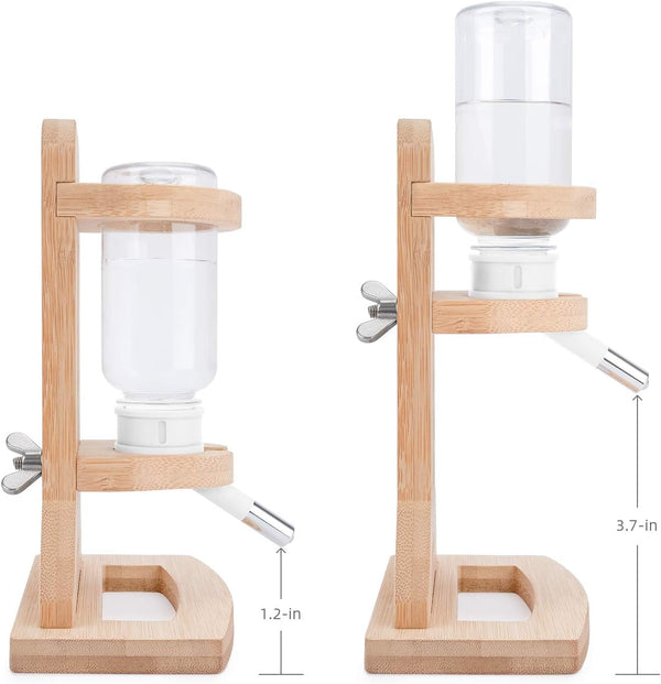 Niteangel Hamster Water Bottle with Stand: 4Oz/120Ml Capacity & Leak-Proof | Adjustable Height - Far Away Cage Mess & Wet Bedding Water Dispenser for Syrian Dwarf Hamster Gerbils Mice Rat or Small Pets5