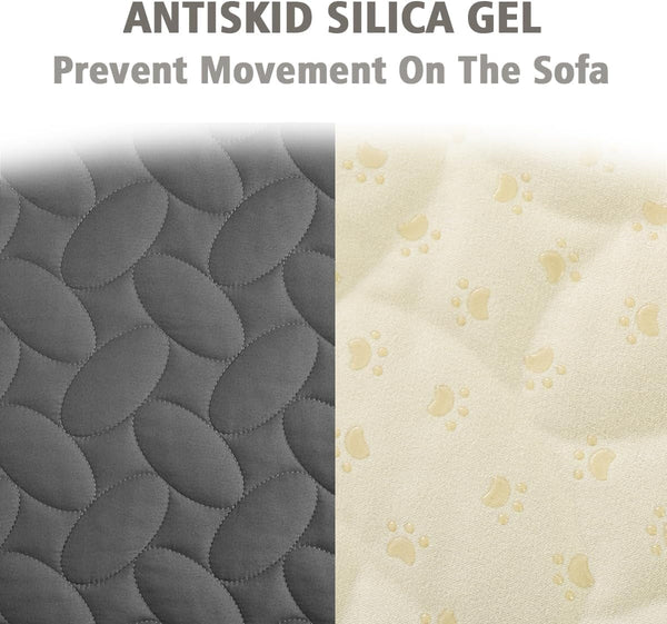 Ameritex Pet Bed Cover Dog Bed Blanket for Sofa and Furniture Waterproof New Pattern Design (30X70 Inch, Dark Grey)4