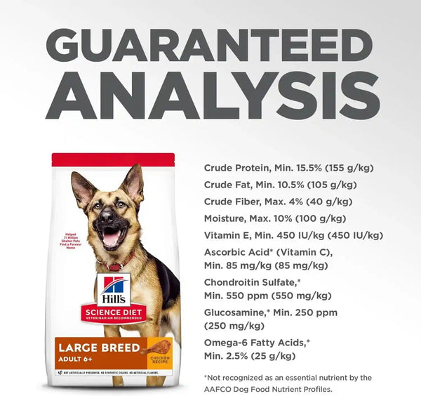 Hill'S Science Diet Adult 6+ Large Breed Dry Dog Food | #1 Veterinarian Recommended, Chicken Recipe, 33 Lb. Bag11
