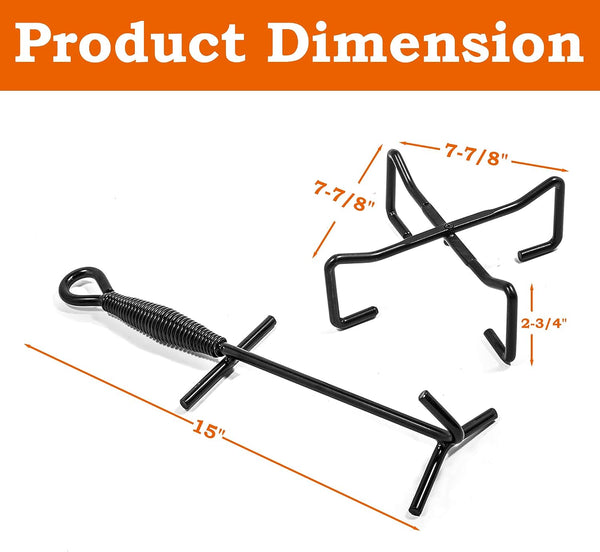Folding Finish Camp Dutch Oven Lid Stand and Camp Dutch Oven Lid Lifter | Foldable Stand for Easy Packing & Storage, Heat-Proof Coated Steel, Rust Resistant, Fit for Most Cast Iron Dutch Ovens2