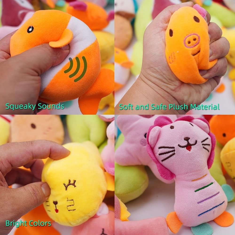27-pack-puppy-squeaky-toy-different-designs-squeakers-pet-toys-cute-bulk-plush-dog-toys-for-small-dogs