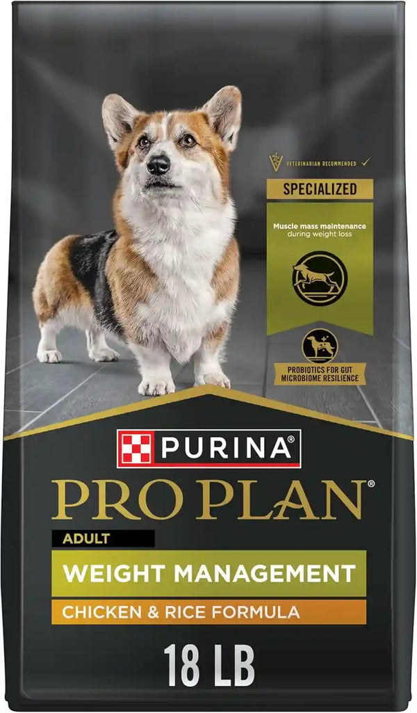 Purina Pro Plan Weight Management Dog Food Dry, Shredded Blend Chicken and Rice Formula - 34 Lb. Bag12