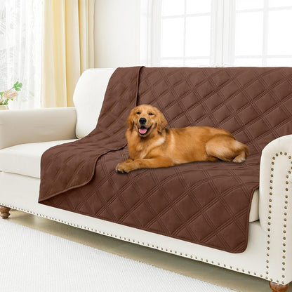 Smiry Waterproof Dog Bed Cover, Reversible Pet Blanket for Sofa Couch | Soft Washable Dog Blanket, Leakproof Couch Cover for Dogs Cats & Furniture Protection, 52X82, Grey/Dark Grey66