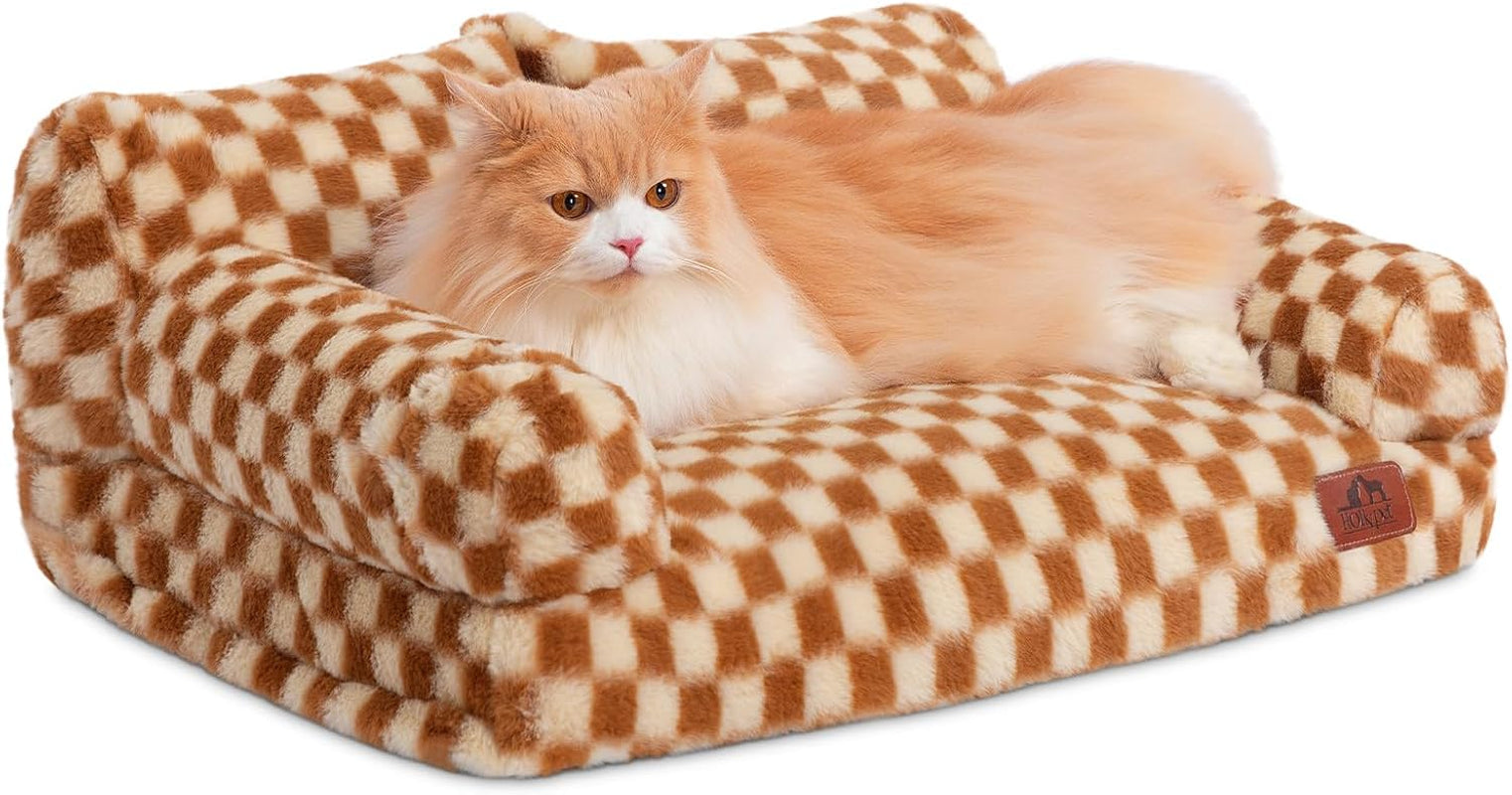 hollypet-small-dog-large-cat-bed-puppy-couch-beds-for-pets-up-to-25-lbs-fluffy-dog-cat-couch-plush-soft-warming-pets-beds-with-machine-washable-cover-and-non-slip-bottom