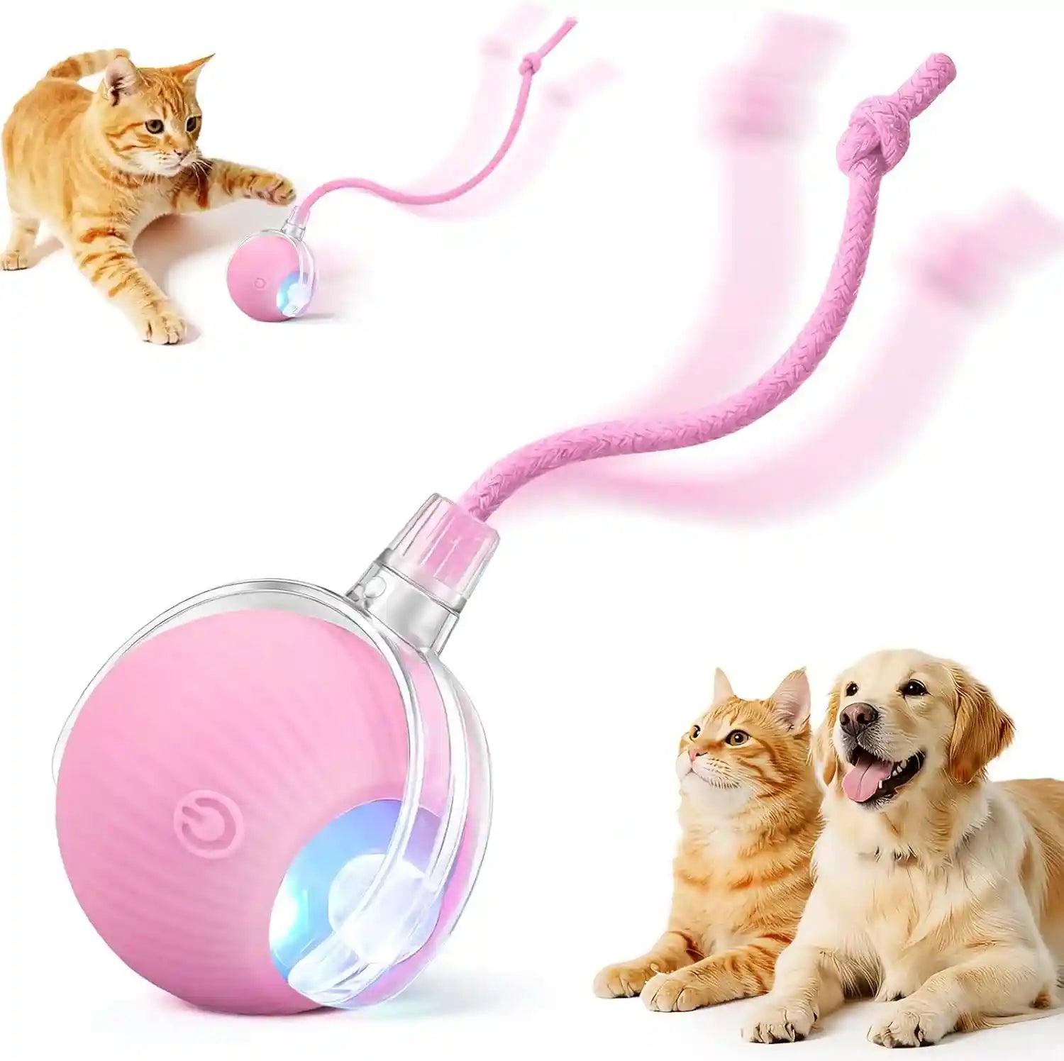 smart-interactive-automatic-electric-rolling-moving-rechargeable-motion-activated-self-play-electronic-stimulation-chase-teaser-ball-toy-with-rope-for-indoor-bored-adult-cat-and-dog-red