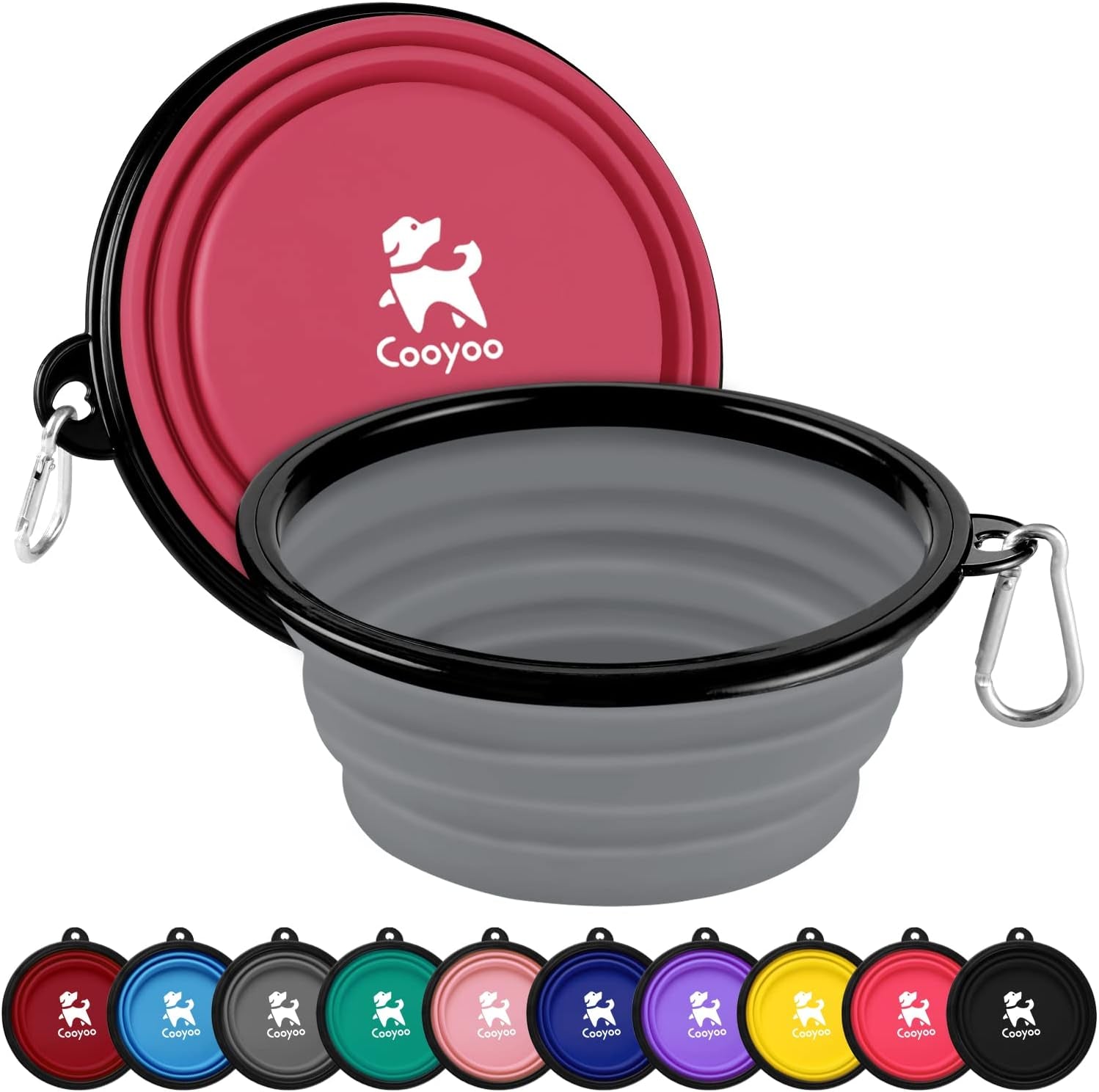cooyoo-collapsible-dog-bowl-2-pack-collapsible-dog-water-bowls-for-cats-dogs-portable-pet-feeding-watering-dish-for-walking-parking-traveling-with-2-carabiners