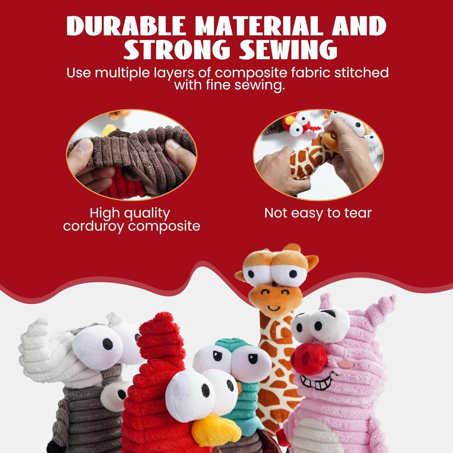 nocciola-5-pack-squeaky-dog-toys-durable-stuffed-critter-zoo-dog-toys-with-unique-squeak-sounds-to-keep-dogs-busy-puppy-toys-for-small-medium-and-large-dogs-5-pack-durable-critter-zoo-dog-toys-to-keep-them-busy-puppy-toys-for-small-medium-and-large-dogs
