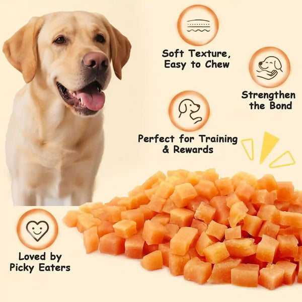 Soft Chicken Treats for Dogs, Grain Free Training Rewards Snacks, High Protein Chewy Bites for Puppy and Small & Senior Dogs, 10.6 Oz4