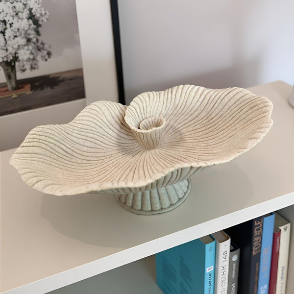 Large Decorative Bowl Decor, Decorative Bowls for Modern Home Decor,Stylish Key Bowl for Entry Table,Decorative Fruit Bowls for Kitchen Counter (15.55" Beige)6