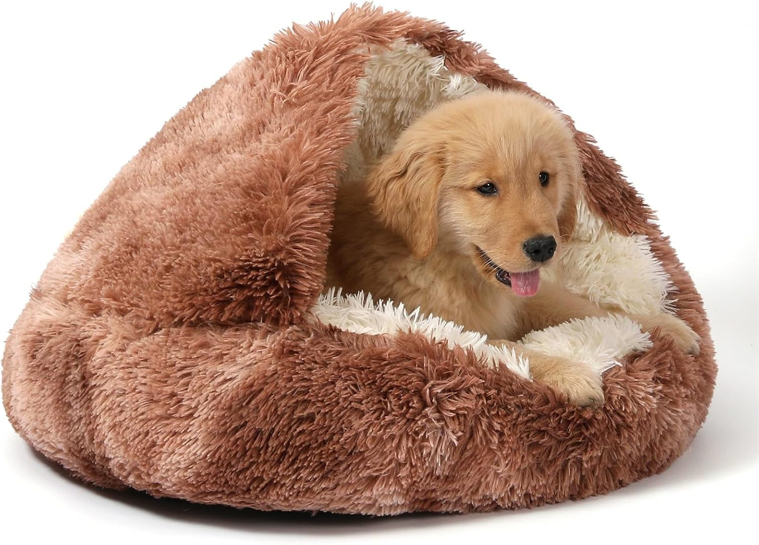 noyal-round-hooded-donut-dog-bed-for-small-medium-pets-plush-fluffy-anti-anxiety-cat-cave-bed-with-cover