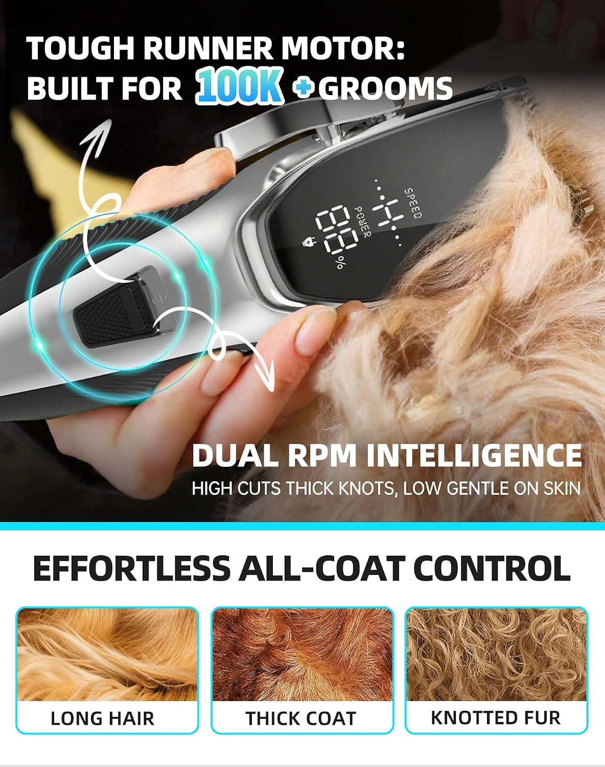 dog-grooming-kit-low-noise-cordless-4-in-1-dog-clippers-for-grooming-rechargeable-pet-cat-hair-trimmer-with-2-speed-6-guards-scissors-comb-for-small-medium-large-pets-dogs-cats-thick-hair-cutting