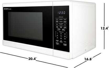 SMC1461KW 1.4 Cu. Ft. 1100W White Countertop Microwave Oven8
