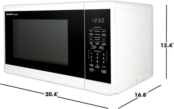 SMC1461KW 1.4 Cu. Ft. 1100W White Countertop Microwave Oven8