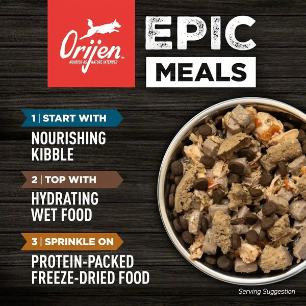 ORIJEN Grain Free WHOLEPREY Dry Dog Food Original Recipe 23.5Lb. Bag | WHOLEPREY Ingredients, Grain Free, Made in the USA, Skin & Coat, Global Quality Ingredients7