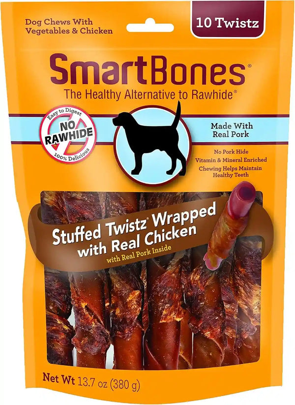 Smartbones Twists Wrapped with Chicken Made with Real Water Buffalo, 30 Count, Rawhide-Free Chews for Dogs, 7.40 Ounce (Pack of 1)9