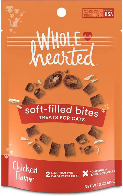 Wholehearted Chicken Flavor Soft-Filled Bites Cat Treats 16 Oz.3