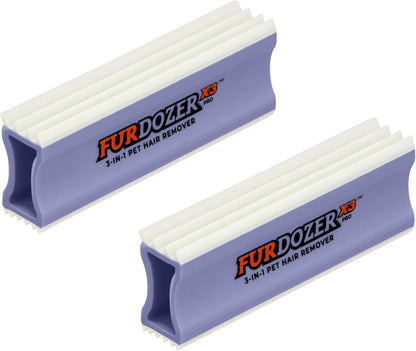 Furdozer Pet Hair Remover & Auto Detailing Tools - Cat & Dog Hair Remover for Carpets, Car Interiors, Couches, Bedding, & Pet Furniture (Green, (2 Pack) - X3 PRO)20