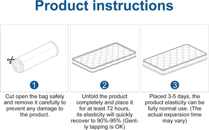 6Th Generation Japanese Floor Futon Mattress - Extra-Thick 9-Layer Modern Futon with 100% High-Density Foam, Portable Floor Mattress Sleeping Pad for Adults, Guest Room, Dormitory, Twin Size (39"X80")8