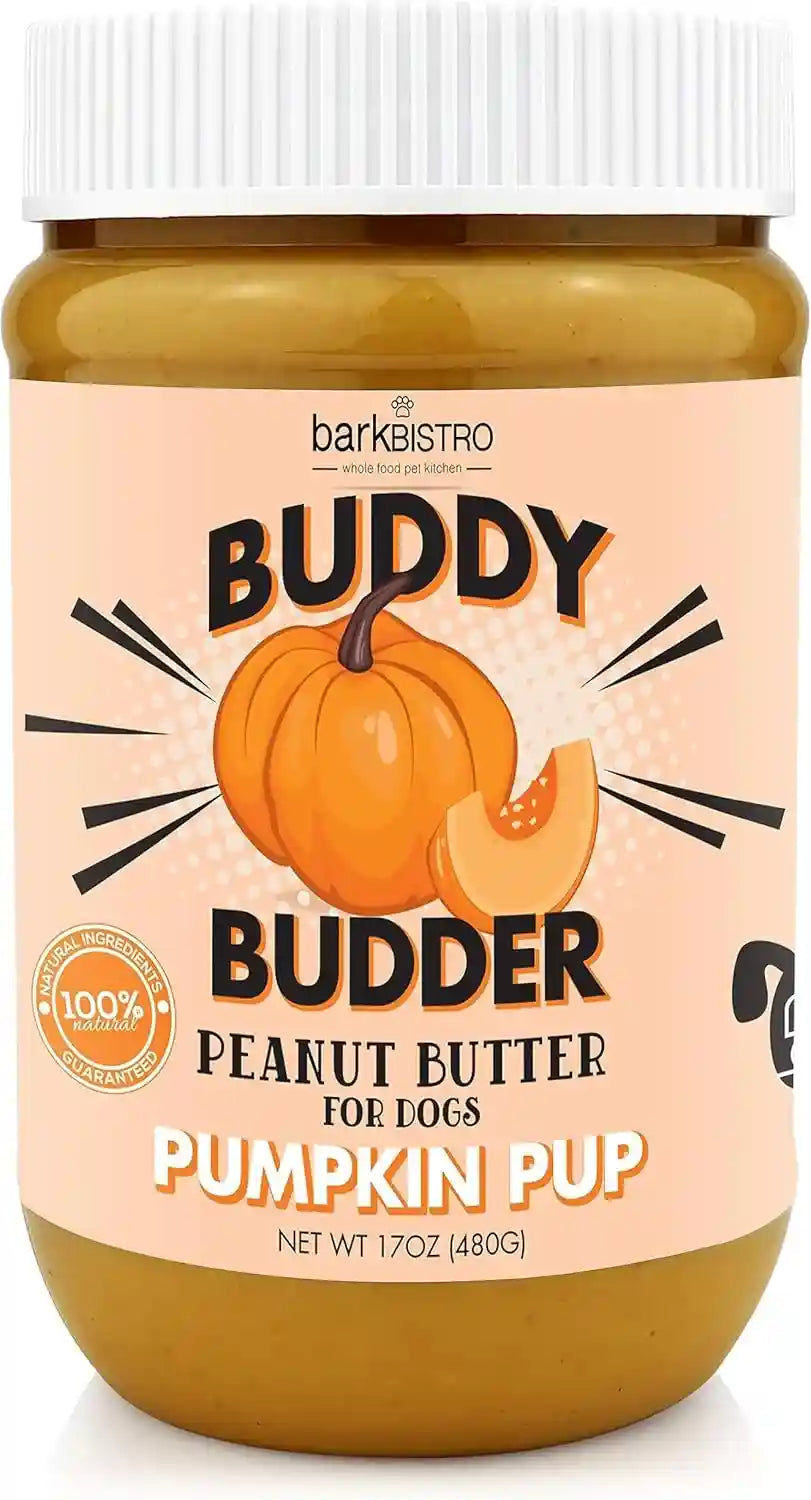 pumpkin-pup-buddy-budder-100-natural-dog-peanut-butter-healthy-peanut-butter-dog-treats-made-in-usa-17oz-jars