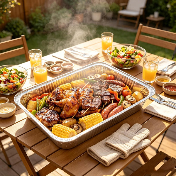 21"X13" Full Size Aluminum Pans, 20 Pack – Heavy Duty Deep Disposable Foil Roasting Pan & Baking Pans, Large Chafing Trays for Catering, Steam Table, Hotels, Restaurants, Buffets & Bakeware7