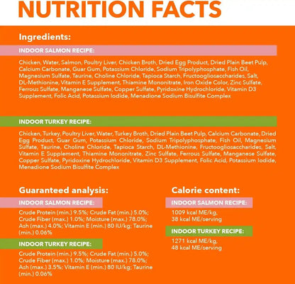 IAMS Perfect Portions Pate Wet Cat Food, Salmon & Turkey, 12 Count, 2-Pack | Grain-Free, Antioxidant Vitamin E for Immunity, Prebiotic Fiber for Digestion, Snap-Peel-Serve 2.6 Oz. Twin-Pack Trays5