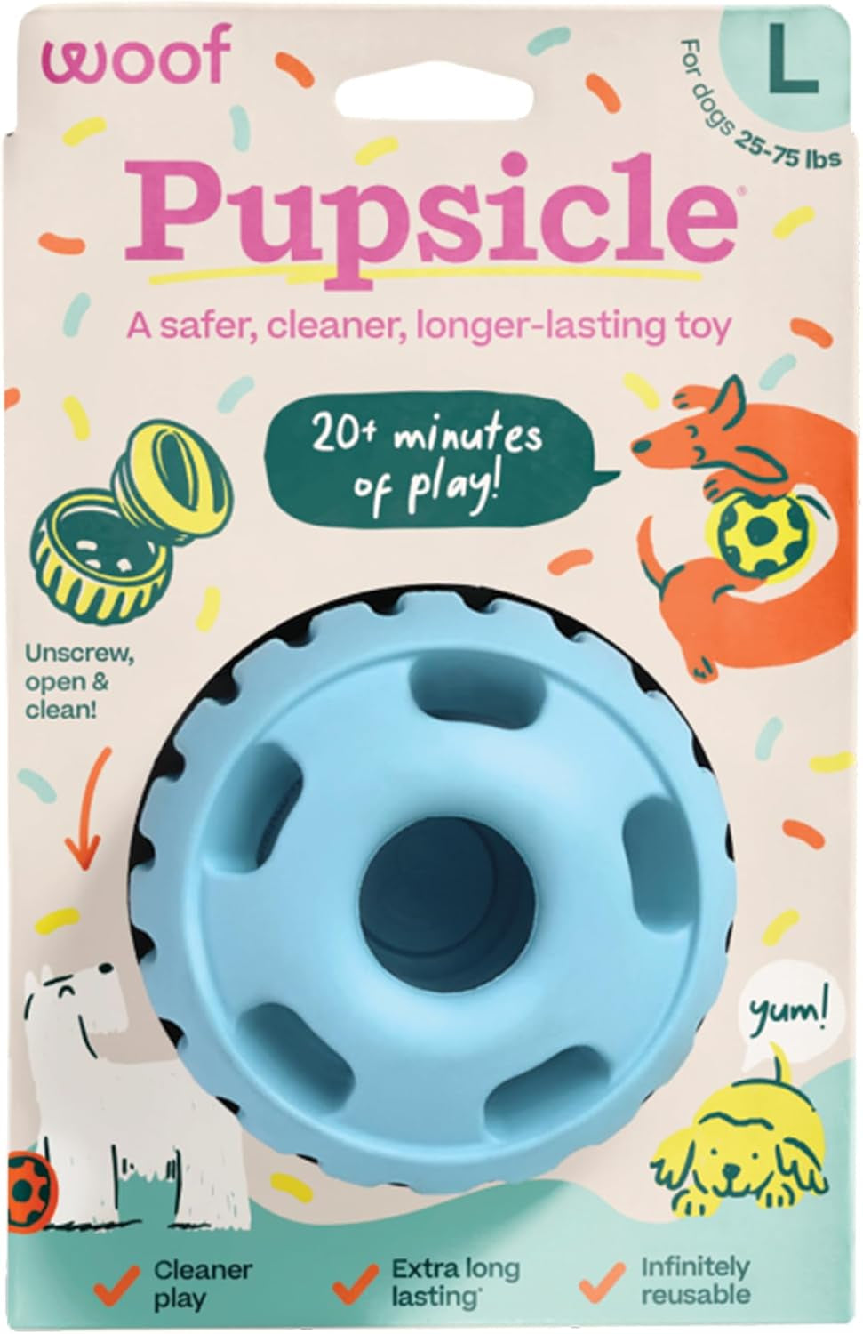 woof-pupsicle-interactive-dog-ball-toy-for-dogs-25-75-lbs-green-long-lasting-enrichment-toy-for-medium-large-dogs-easy-fill-design-low-mess-play-made-of-natural-rubber-easy-to-clean