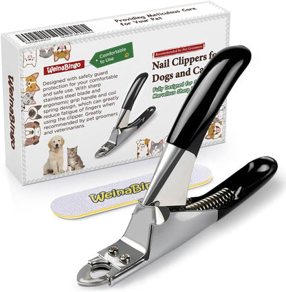 Dog Cat Pets Nail Clippers, Professional Pets Claw Trimmer with Free Nail File, Sharp Stainless Steel Blade, Sturdy Non Slip Handles - for Safe, Professional at Home Grooming10