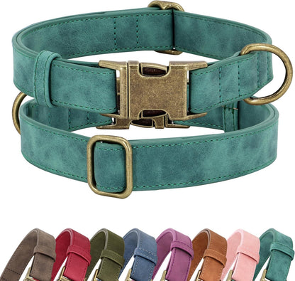 Didog Soft PU Leather Dog Collar for Small Dogs, Quick Release, Blue S | Comfort for Daily Walking Backyard, Stylish for Photography, Metal Buckle & D-Ring, Easy Wipe Clean, Adjustable Neck 10-15"8