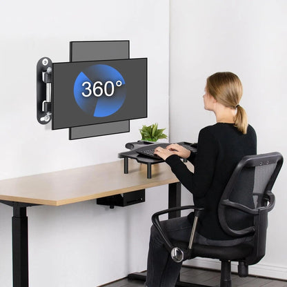 TV Wall Bracket Mount Swivel and Tilt for Most 15"-32" LED, LCD, OLED Flat Screen Tvs and Monitors with VESA 75X75-100X100Mm up to 13Kg Full Motion Monitor Wall Bracket MA27203