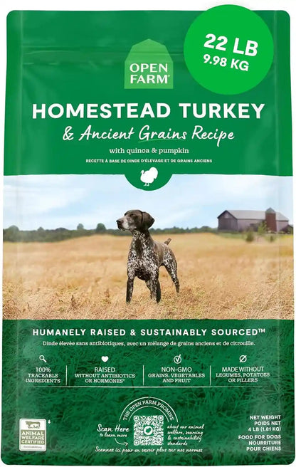 Open Farm Ancient Grains Dry Dog Food, Wild Caught Salmon Kibble, 22Lb Bag | All Life Stages, All Breed Sizes, Protein-Rich & Nutrient Dense, 100% Traceable Ingredients, Non-Gmo Fruits & Veggies.19