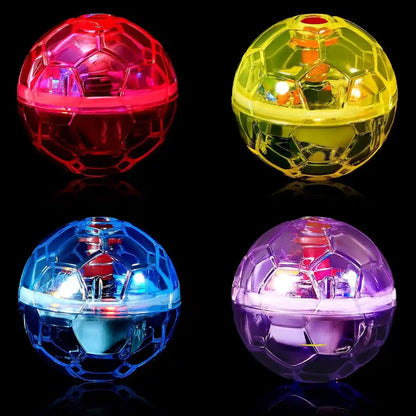 Frienda 4 Pcs Light up Cat Ball LED Motion Ghost Hunting Balls,Clear7