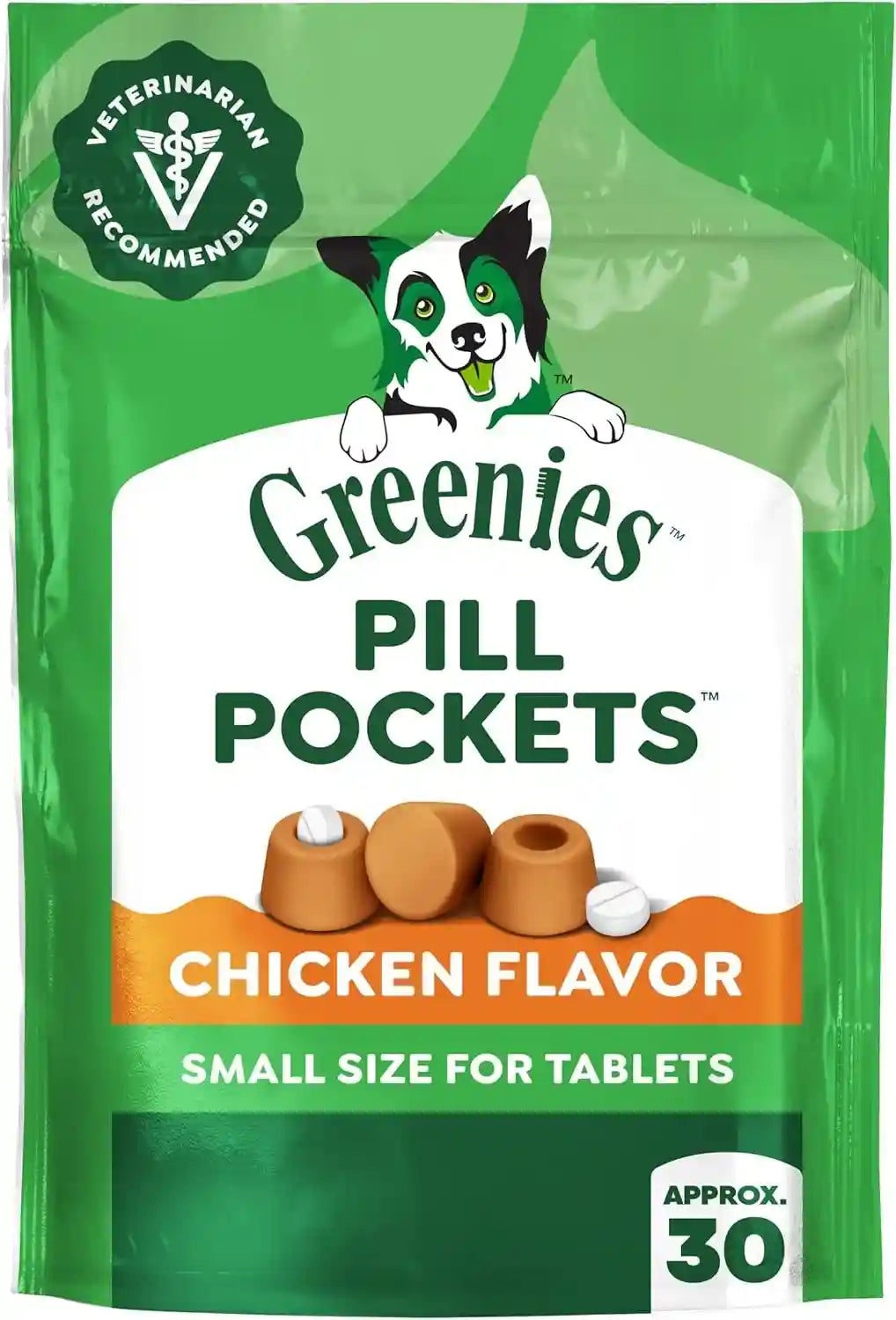 greenies-pill-pockets-small-dog-treats-chicken-flavor-3-2-oz-vet-recommended-masks-pill-smell-taste-easy-pinch-close-design-stress-free-medicating-tablet-size-3-2-oz-pouch