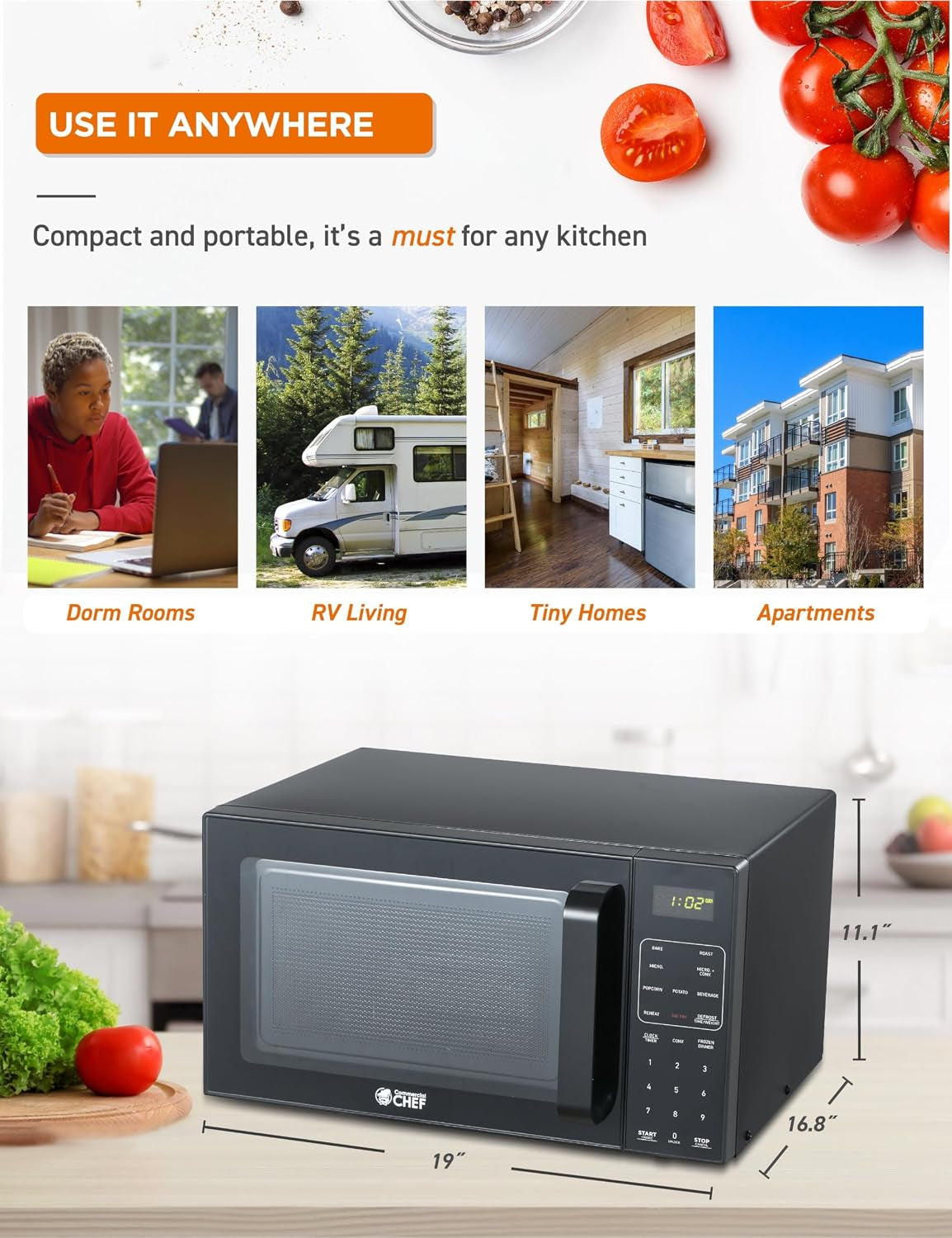 5-in-1-countertop-microwave-air-fryer-combo-chmf9bg-black-0-9-cu-ft-capacity-microwave-air-fryer-convection-oven-bake-and-roast-900w-10-6-turntable-plate