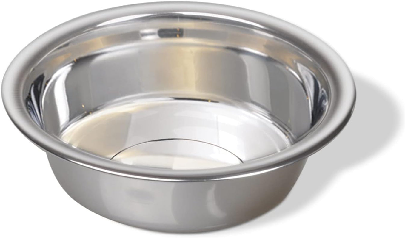 van-ness-pets-medium-lightweight-stainless-steel-dog-bowl-32-oz-food-and-water-dish-natural