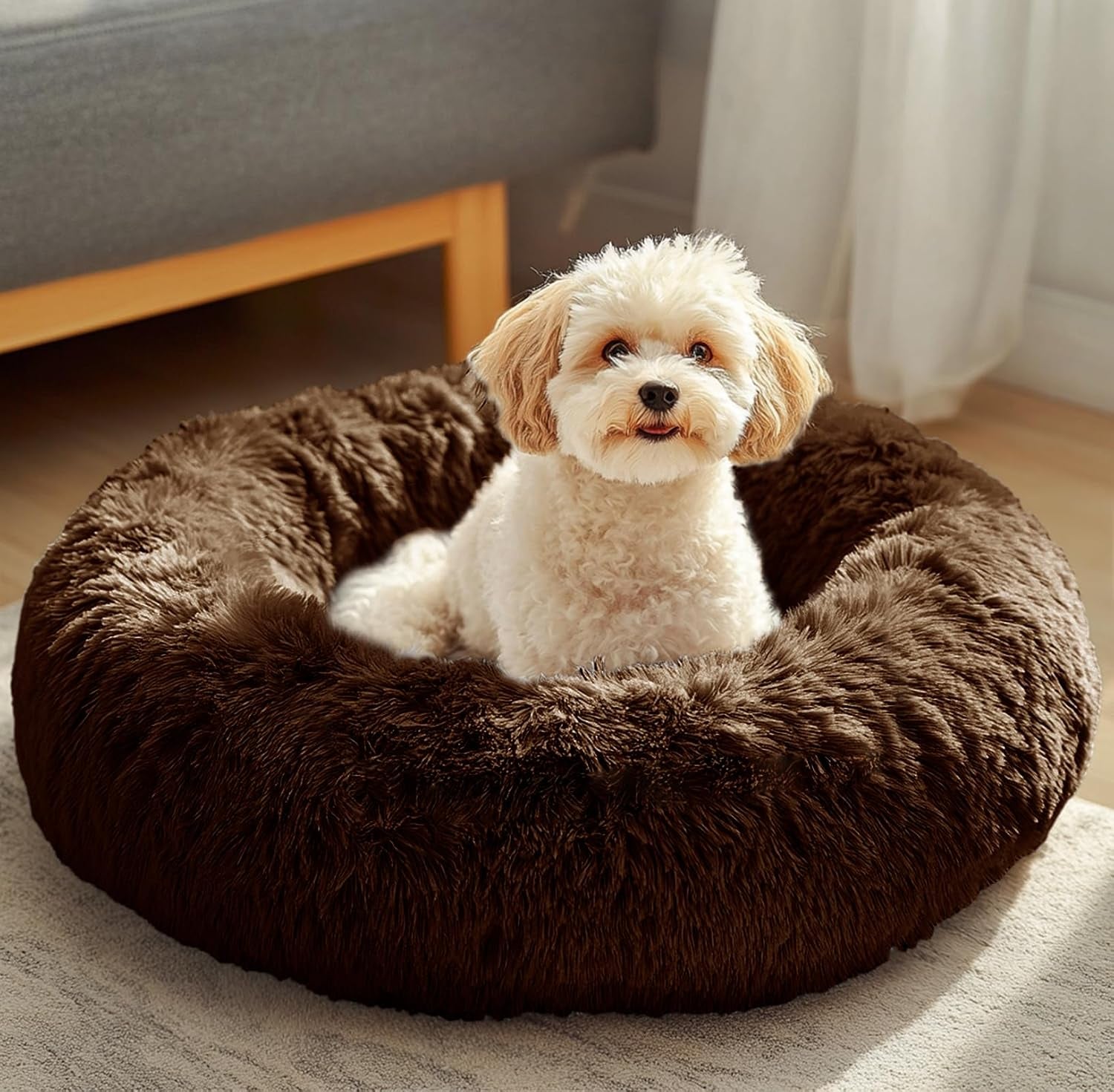 jollyvogue-small-dog-bed-calming-soft-anti-anxiety-donut-cat-bed-washable-round-fluffy-cushion-for-small-and-medium-pets-20