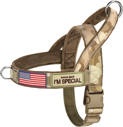 Forestpaw No Pull Dog Harness with Large Handle,Comfortable,L,Brown | Adjustable Fits Chest 26-31",50-80 Lbs,Slip On,Quick Release,Easy Control,Soft Padded,For Medium Large Dogs Walking Training9