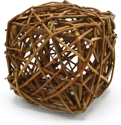 Oxbow Willow Play Cube, Rabbit & Guinea Pig Toy, Bunny Enrichment Chew Toy | Oxbow Enriched Life, Rabbit Chew Toys, Guinea Pig Enrichment, Guinea Pig Chew Toys, Rabbit Enrichment, Natural Materials3