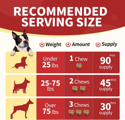NATURE TARGET Glucosamine for Dogs, 120 Soft Chews, Chicken Flavor | Joint Supplement with Chondroitin, MSM, Omega-3,Hemp for Pain Relief, Hip & Joint Chews for Dogs with Calcium for Bone Health7