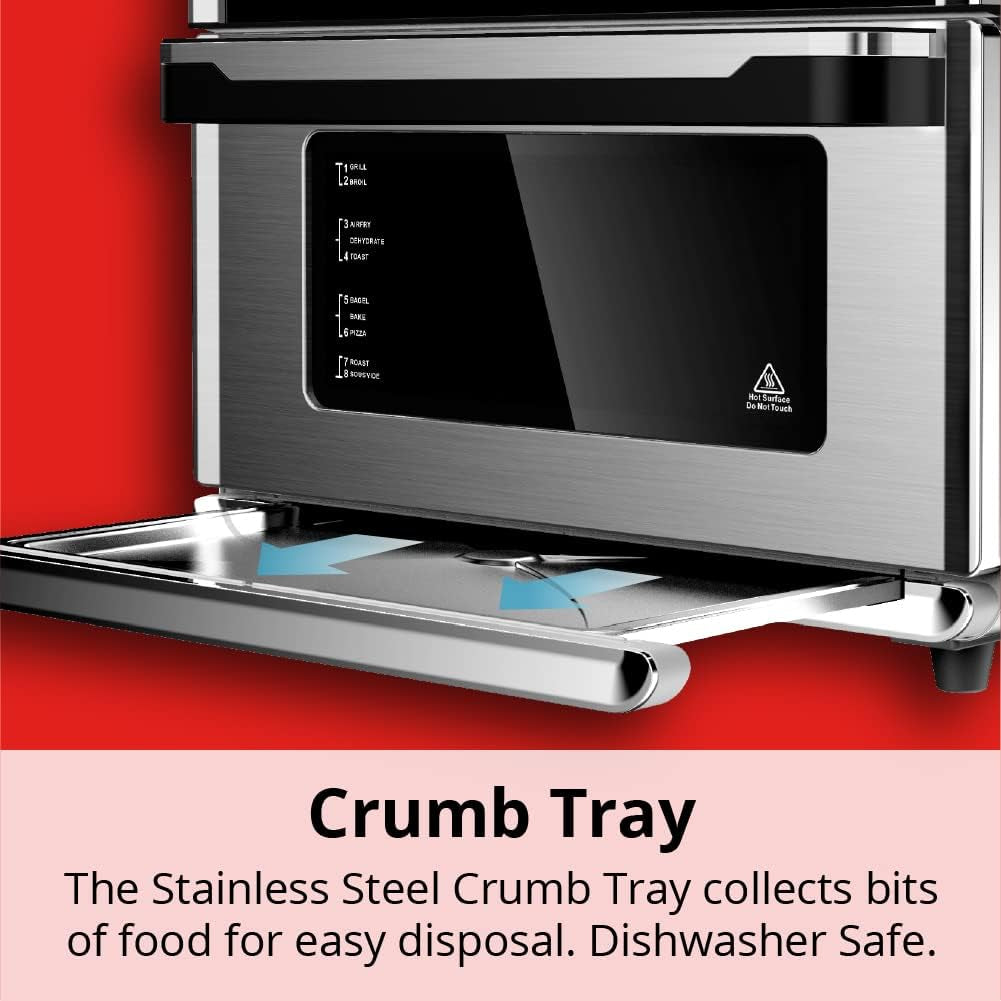 aria-30-qt-touchscreen-toaster-oven-with-recipe-book-brushed-stainless-steel