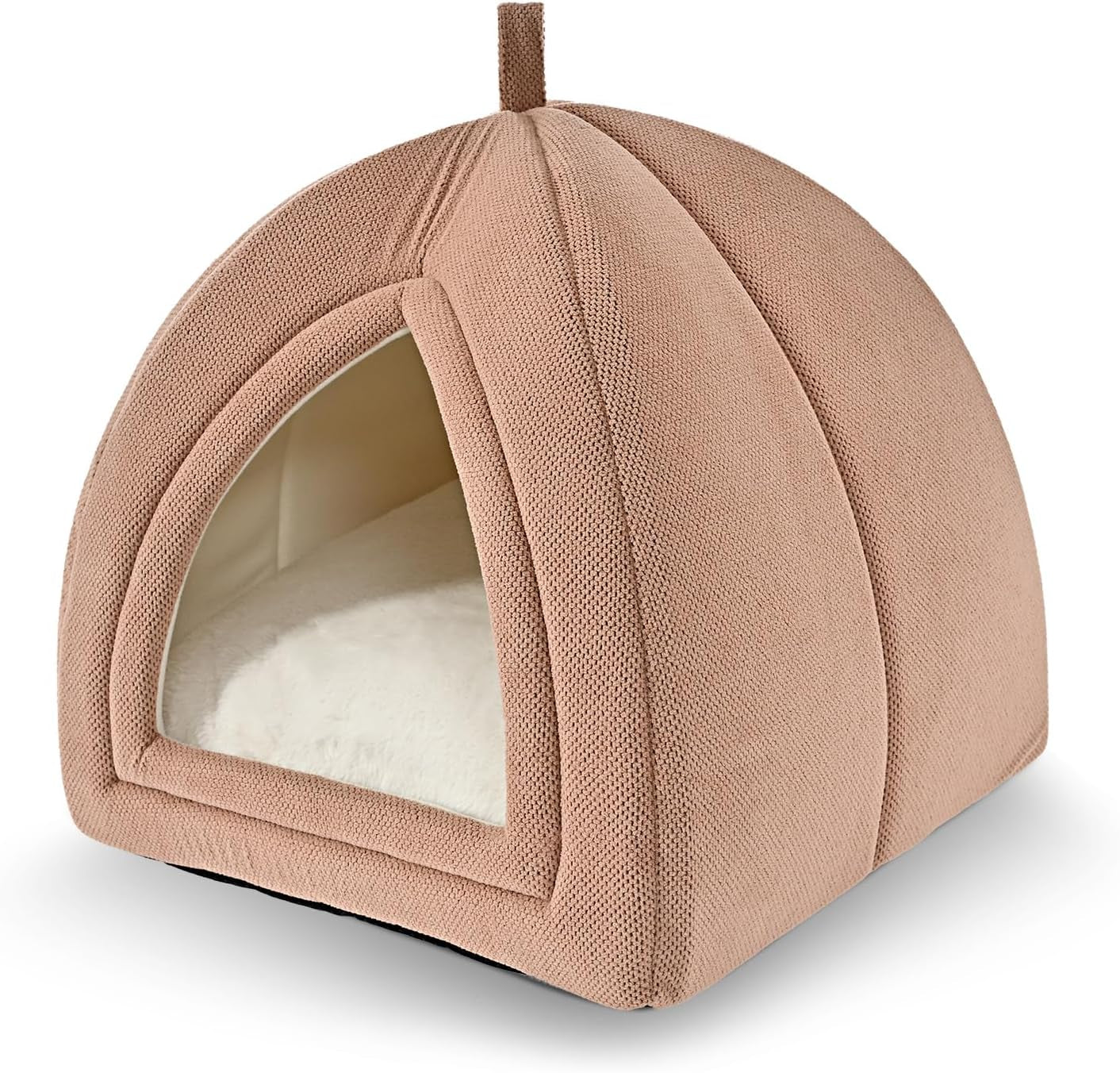 amazon-basics-cat-cave-bed-2-in-1-foldable-house-for-indoor-cats-with-washable-cushion-and-non-slip-base-17-5-x-17-5-inches-large-lightgray